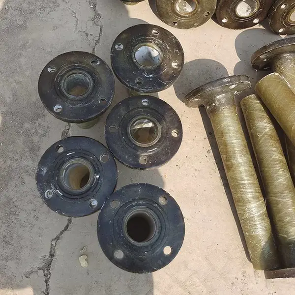 巨卫玻璃钢法兰双法兰弯头弯通耐高温FRP管道管件手糊法兰接头