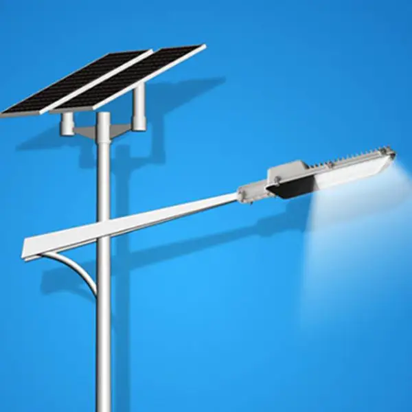 LED太阳能路灯 6米 a臂路灯 6米海螺臂30W太阳能LED路灯