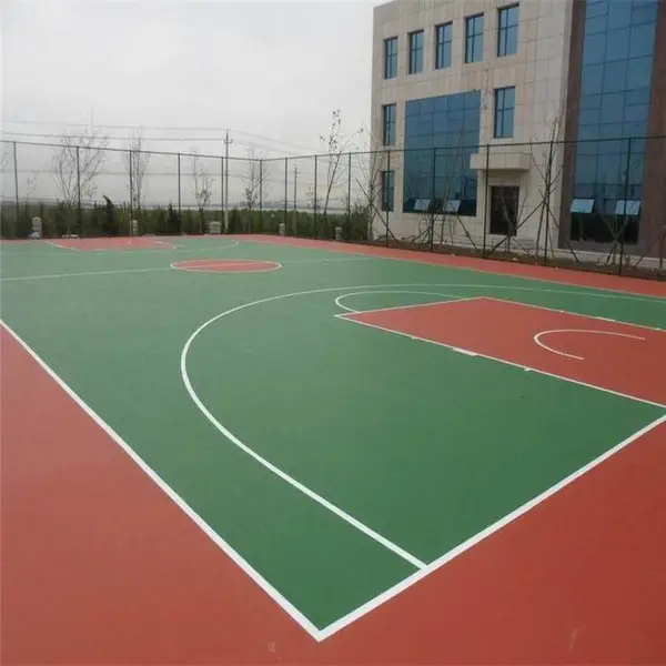 锦州 篮球场地面材料 聚氨酯球场 硅PU地面铺装材料