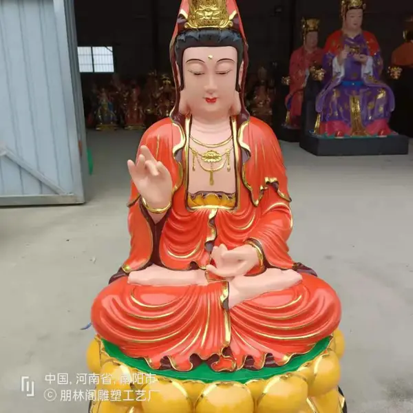 树脂观音佛像 送子观音玻璃钢雕塑 ***白衣菩萨佛像供应