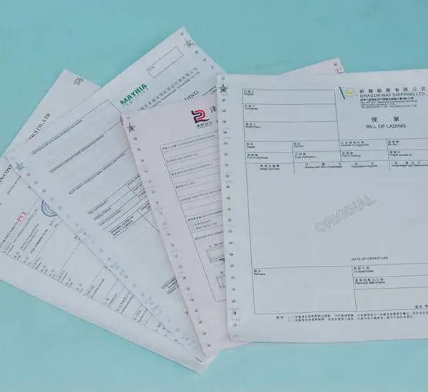 中国海运提单印刷厂商联系方式 三正三副六联海运提单专业印刷厂家