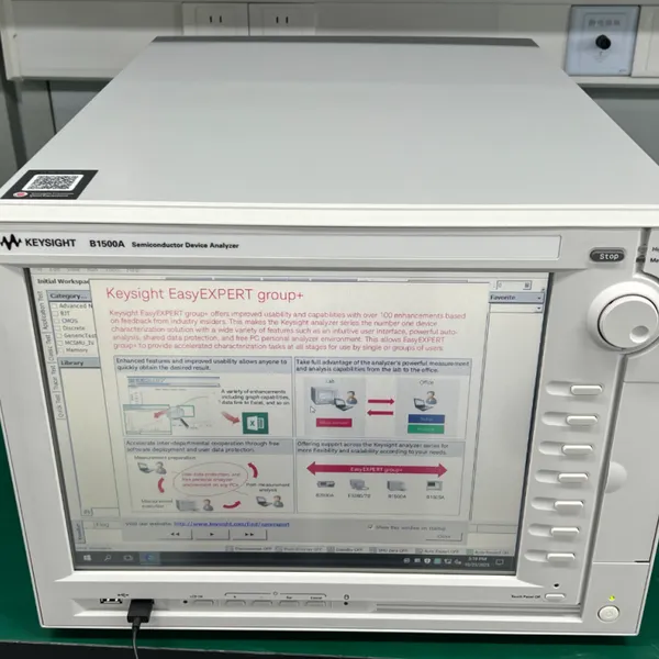 是德B1500A 半导体分析仪 配备15英寸触控屏和EasyEXPERT软件
