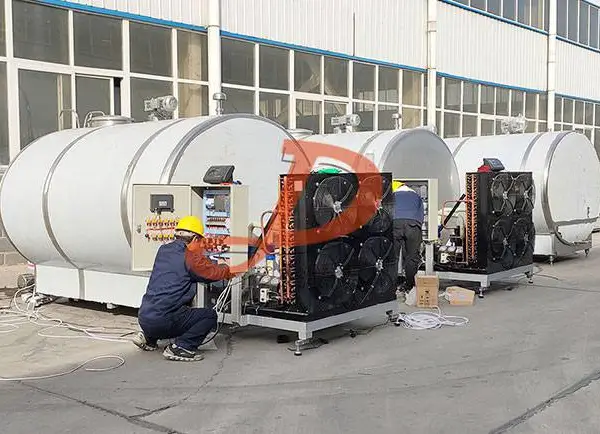 供应自动清洗牛奶3吨冷藏罐制冷罐9LG-3A-ZX享受国家农业补贴