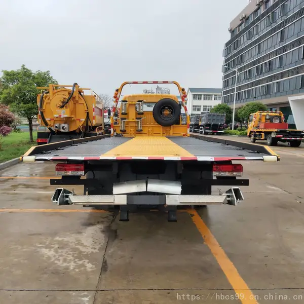 东风多利卡d8新款国五市政道路清障车_黄牌道路救援清障车生产厂家
