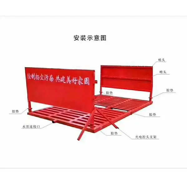 移动式洗车台车 工程机械洗车机 高压自动洗轮机