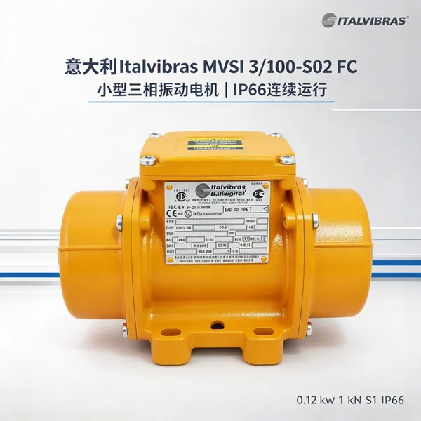意大利Italvibras MVSI 3/100-S02 FC振动电机 0.12kW 筛分料仓振打用