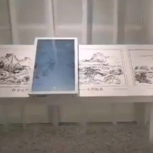 互动滑轨屏 展厅企业文化宣传栏滑动屏电视 电动滑轨屏