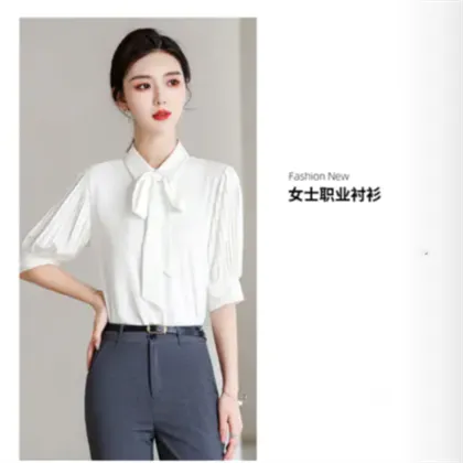 南京夏季衬衫定制 短袖全棉免烫衬衫工厂 南京创美优品服饰