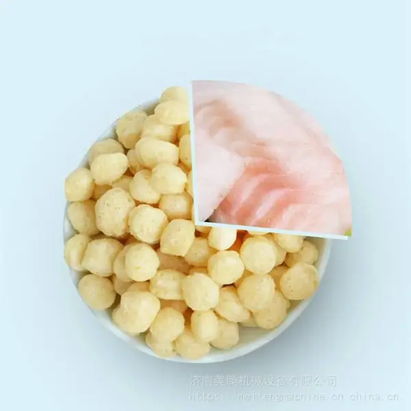 膨化鳕鱼泡芙球生产设备 儿童休闲玉米球加工机器