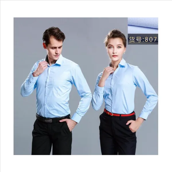 白色冬季工作服衬衫_伟红服饰商务工作服衬衫_菏泽女衬衫定制