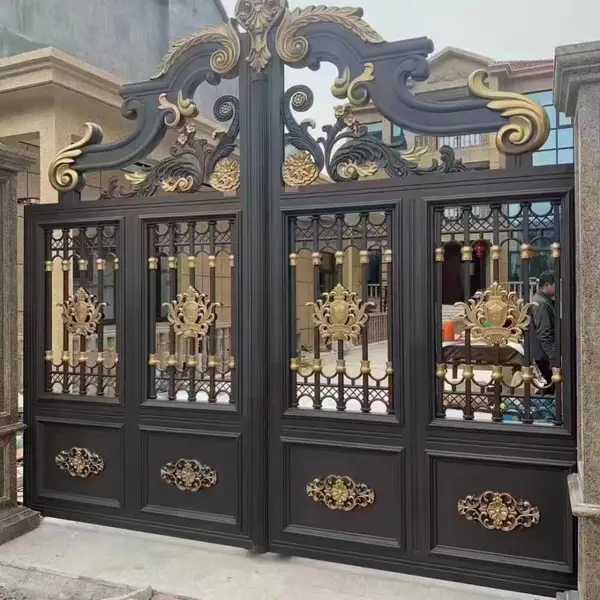 铝艺栏杆 铁艺大门 铁艺围栏 别墅铁艺护栏 新力金属制品