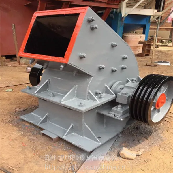 博朋小型锤式破碎机 强力耐磨建筑垃圾粉碎机 采石场碎石机