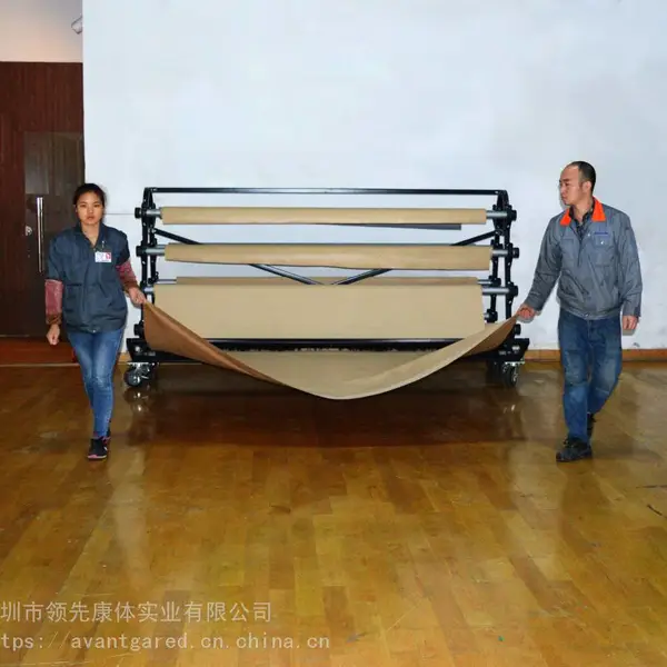 深圳领先凯锐运动地板保护系统实木地板PVC保护垫运动木地板保护膜