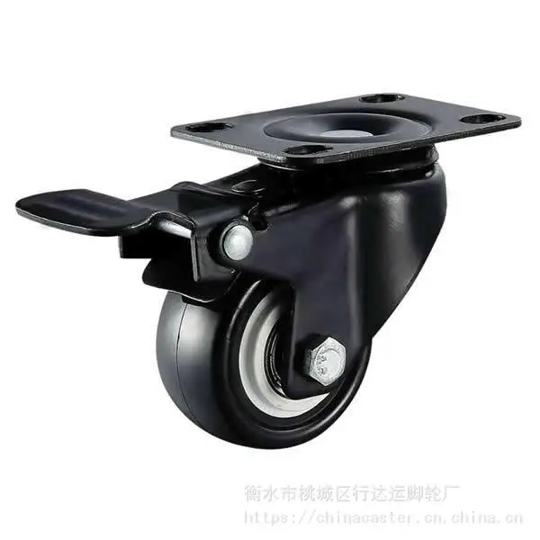 金钻脚轮1.5寸2寸2.5寸3寸轻型定向万向刹车金钻脚轮