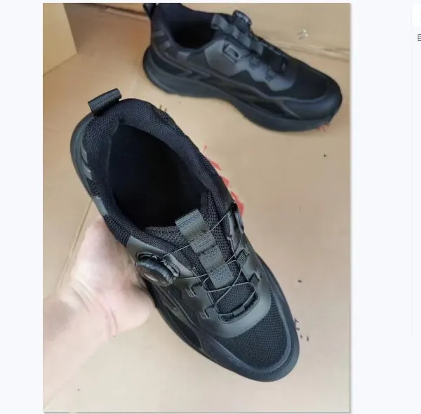 男鞋自动扣 作训鞋 防水防穿刺超轻 训练低帮工装鞋