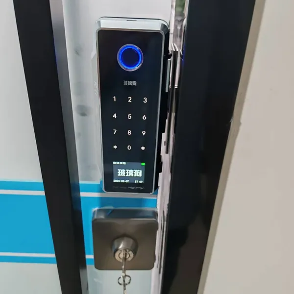 西安玻璃狗指纹锁 咸阳免开孔办公室密码锁 渭南单门双门有框无框电子智能门锁 宝鸡玻璃狗指纹