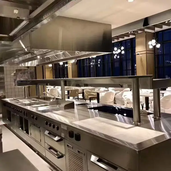 珠海荣翔酒店饭店酒楼餐厅商用厨房设备供应商加工定制作不锈钢厨具