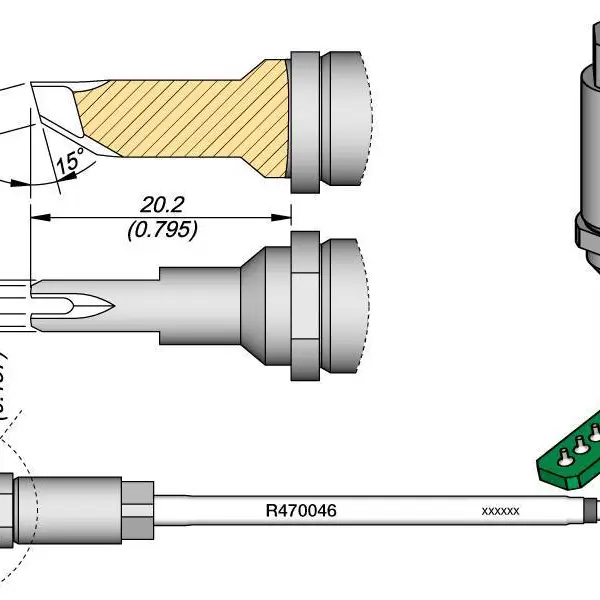 西班牙JBC捷毕禧R470030焊接连接器内部? 2引线烙铁头