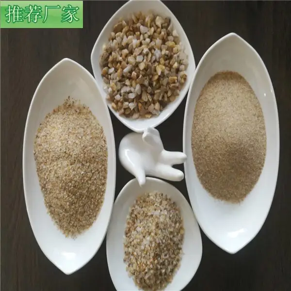 除锈石英砂 华朗矿业 10-20目 重复利用2-3次 灰尘少 石英砂 样品免费
