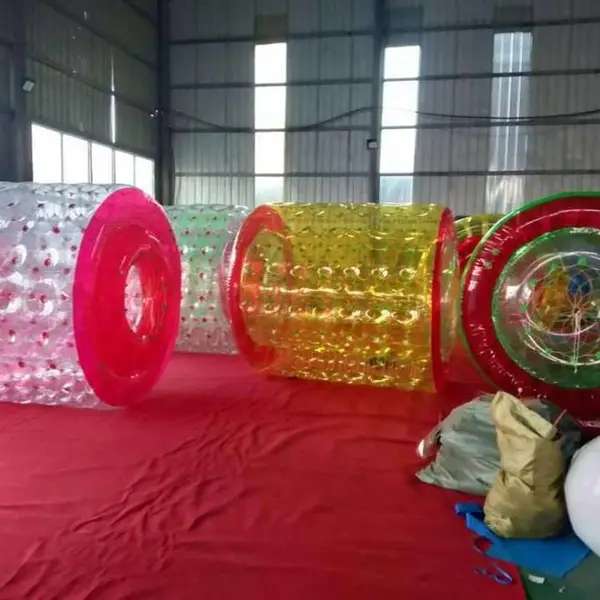 公园儿童水上充气滚筒游乐设施 小型水上乐园跑步机