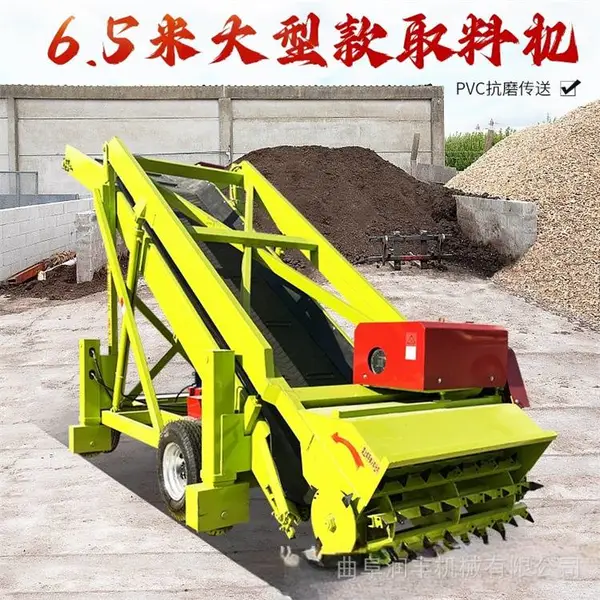滚刀式青储饲料扒料机 养殖用窖池青贮取料机 RF-QL-4取草机