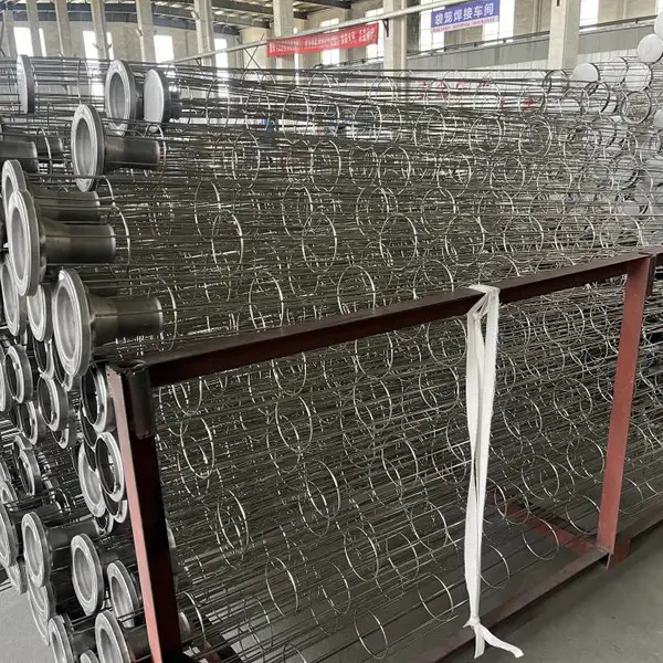 【鑫泉环保材料】台州生物质锅炉除尘用316L不锈钢袋笼 耐酸耐湿骨架