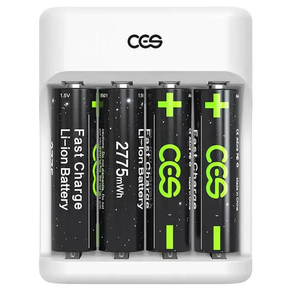 CES 座充5号锂电池 AA电池 快充锂电池1.5V恒压适用电子数码鼠标键盘等厂家直供