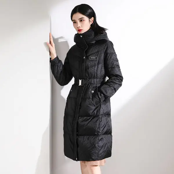 折扣店跑量单品 帛维雅羽绒服 欧美潮流大版时尚休闲羽绒服