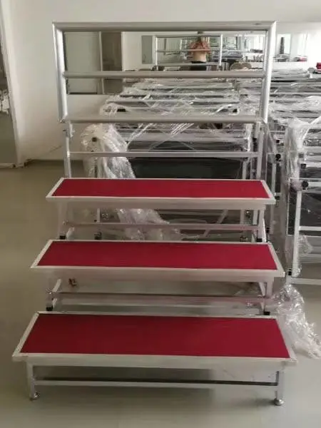 铝合金折叠合唱台 标准三层折叠合唱阶梯