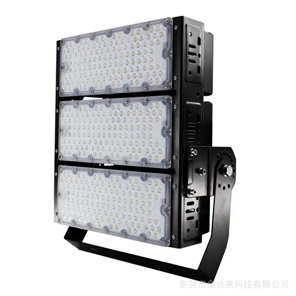 金达来 Led投光灯300W高杆灯100W鳍片模组高亮户外防水球场灯具