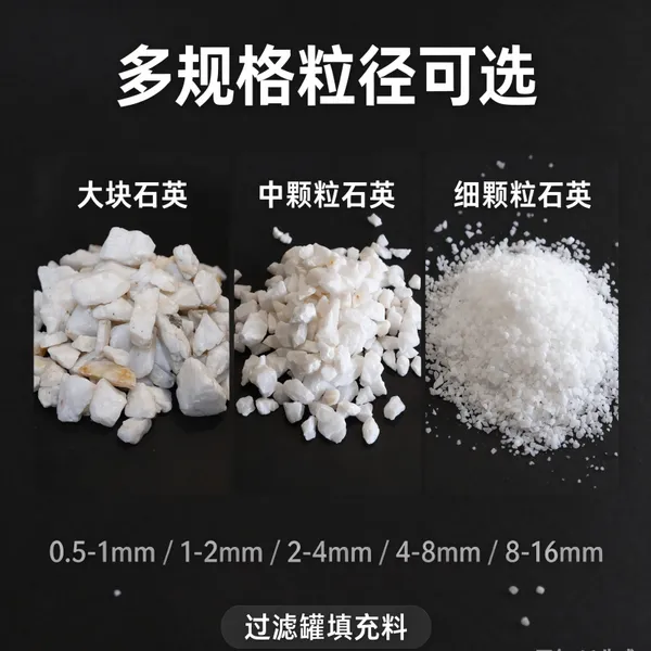 水处理石英砂滤料 硬度很好 性能稳定 截污能力强