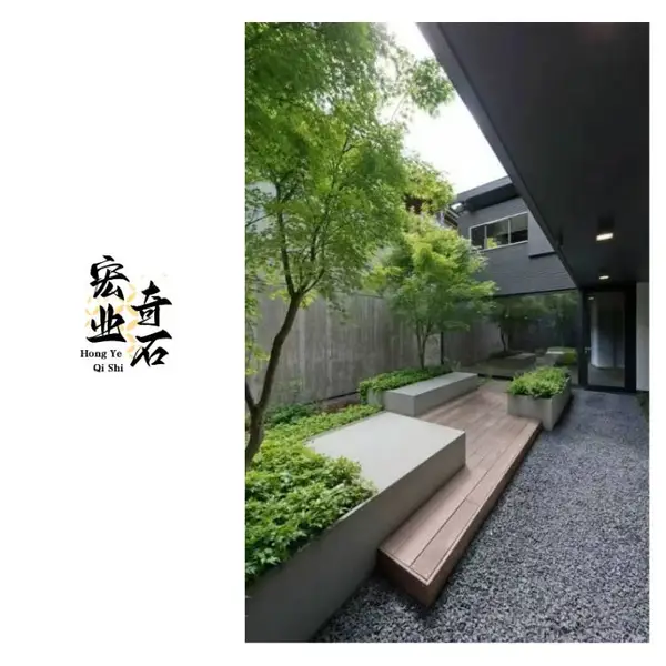 潮州砾石产地直供/砾石别墅庭院铺设路面石/砾石民宿小院设计效果