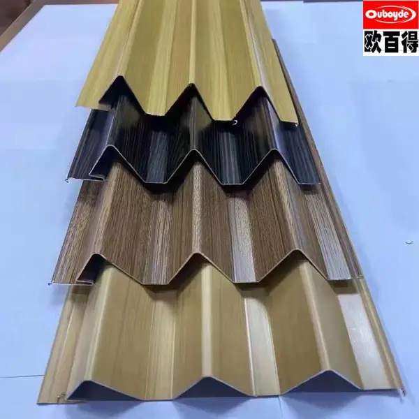 滚涂料铝波浪板 W型铝三角板颜色有多种选择欧百得