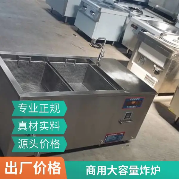 安磁立式电磁炸炉 商用全自动大容量油炸锅 休闲食品加工设备