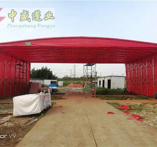 无锡市惠山雨蓬,伸缩蓬,固定蓬活动推拉棚停车篷厂家订制