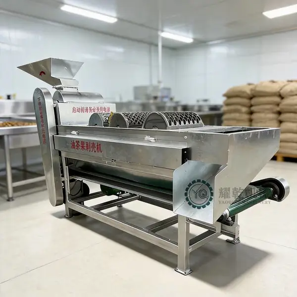 小型家用茶籽剥壳机 新款霜降果脱皮分离一体机 纯籽无皮 带料试机
