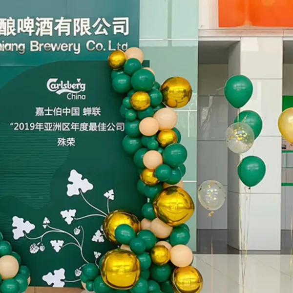 常州开业装饰布置创意气氛店铺门口气球拱门新店场景活动年会庆典氛围