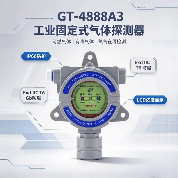GT-4888A3 防爆气体探测器 可燃有毒氧气固定式探测报警器