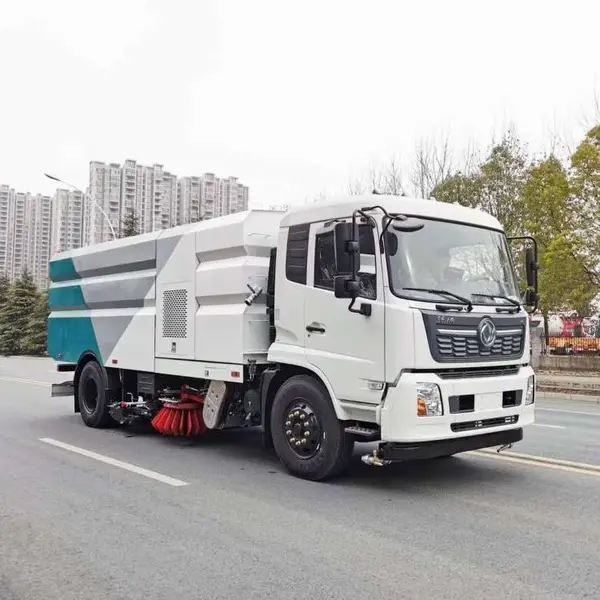 东风天锦16立洗扫车 灰尘污渍油污泥污的公路清扫车
