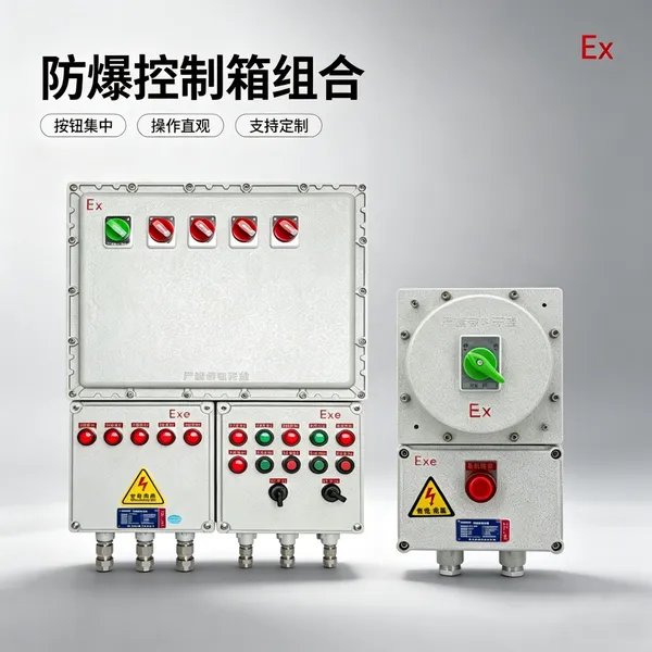 防爆控制配电箱 按钮仪表安装箱 铸铝隔爆型配电分线箱体