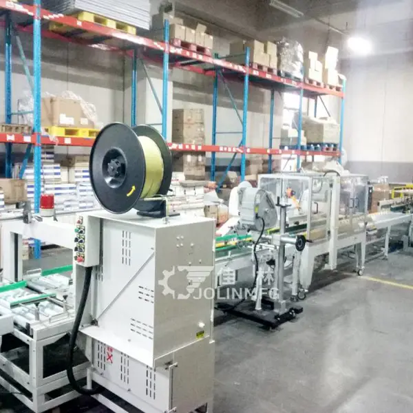 文具装箱包装流水线-文具用品包装线-全自动开箱装箱封箱捆包线