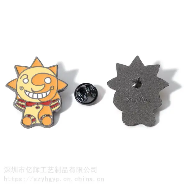 金属徽章工厂 珐琅工艺徽章定做 设计制作logo徽章