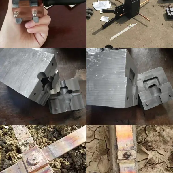 铜排焊接一字 T字 十字焊接/放热焊接模具热熔 铜排焊接模具夹 优质石墨寿命长操作简单