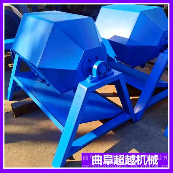 强力干式滚桶研磨机多功能火烧铁抛光机操作金属去锈去尘干磨机