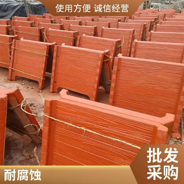 道路隔离景观仿木花箱 市政绿化单体组合式花盆 抗裂耐腐花钵
