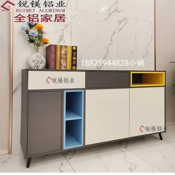 厂家爆款全铝家具储物柜 时尚款式全铝套装客厅柜 家居型材