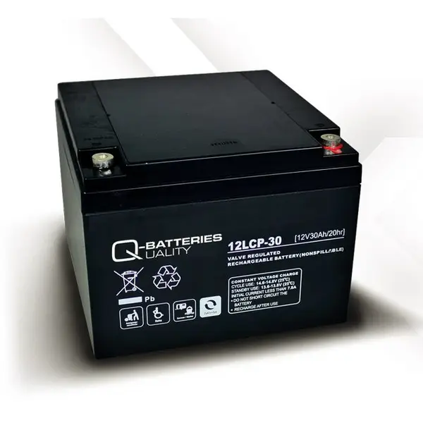 Q-BATTERIES蓄电池12LCP-30 12V30AH/20HR 阀控密封式铅酸蓄电池