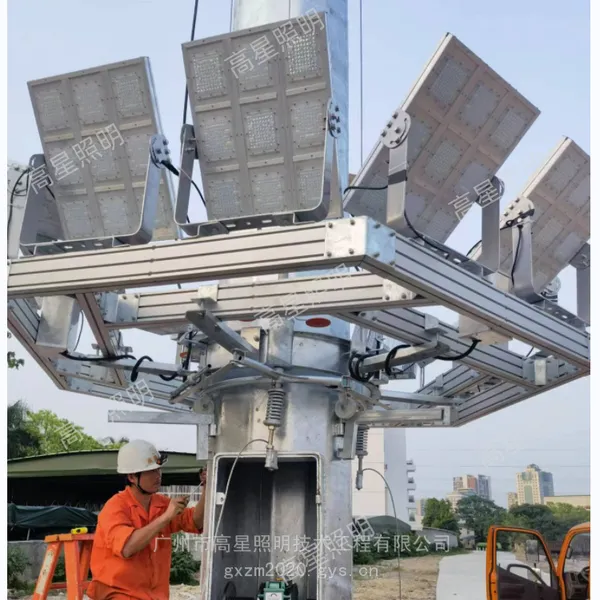 高星国道高杆灯、省道太阳能路灯、广场高杆灯 投光灯杆