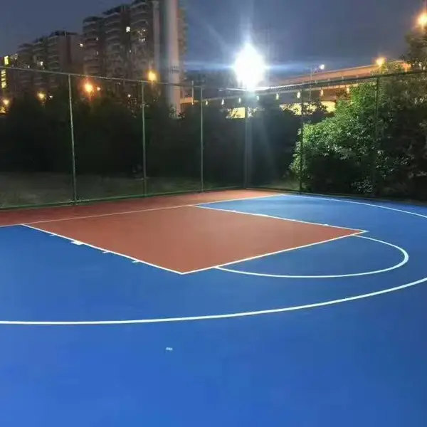 室外篮球场做丙烯酸地坪漆,《好用不贵,硅PU弹性球场、运动场及跑道,品质信赖惠州强达工业地坪有限公司
