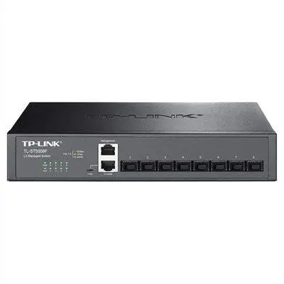 TP-LINK TL-ST5008F 8个SFP+全万兆端口IPv6三层网管光纤交换机V2